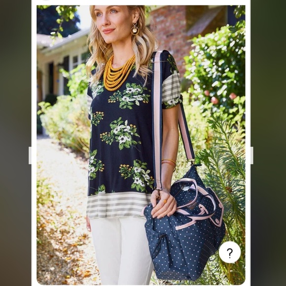 Matilda Jane Blue Polka Dot Baby Bag - Picture 2 of 7